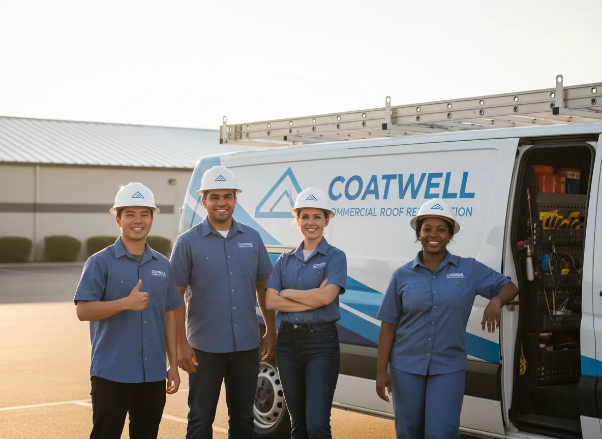 Commercial roof coating company in Leland, IL